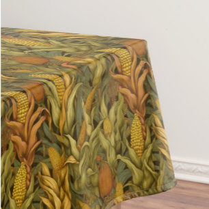 Classic William Morris Autumn Corn  Tablecloth