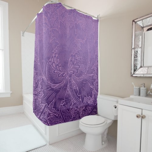 Classic William Morris Honeysuckle Flower Shower Curtain