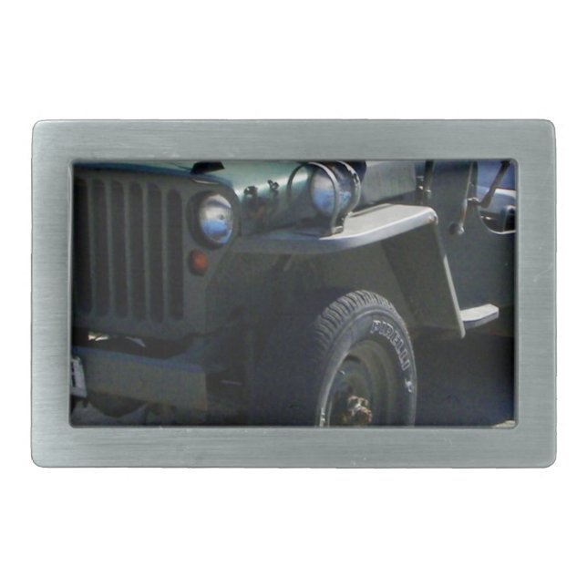 Classic Willy's Jeep. Belt Buckle (Front)