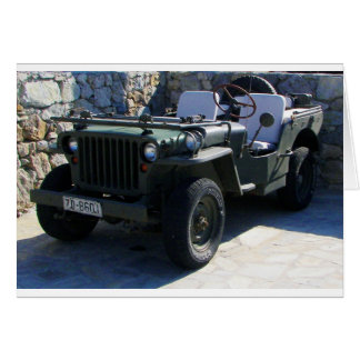 Classic Willy's Jeep. Cards
