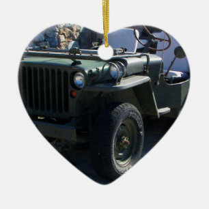 Classic Willy's Jeep. Ceramic Ornament