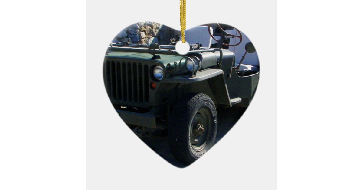 Classic Willy's Jeep. Ceramic Ornament