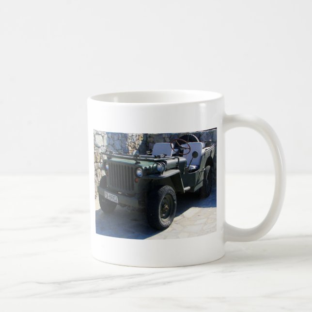 Classic Willy's Jeep. Coffee Mug (Right)