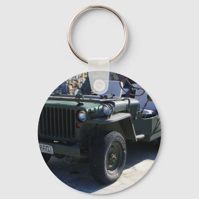 Classic Willy's Jeep. Keychain (Front)