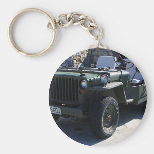 WILLYS MB JEEP FAUX LEATHER KEY RING KEY FOB.CLASSIC AMERICAN WII ARMY JEEPS 