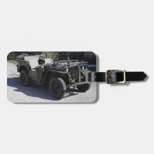 Classic Willys Jeep Luggage Tag