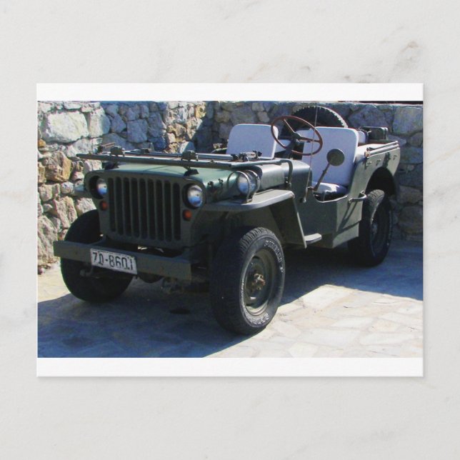 Classic Willy's Jeep. Postcard (Front)