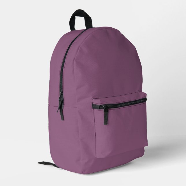 Classic Wine Color Backpack (Back Corner Left)