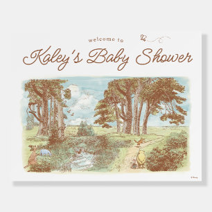 Classic Winnie the Pooh 100 Acre Wood Baby Shower Foam Board
