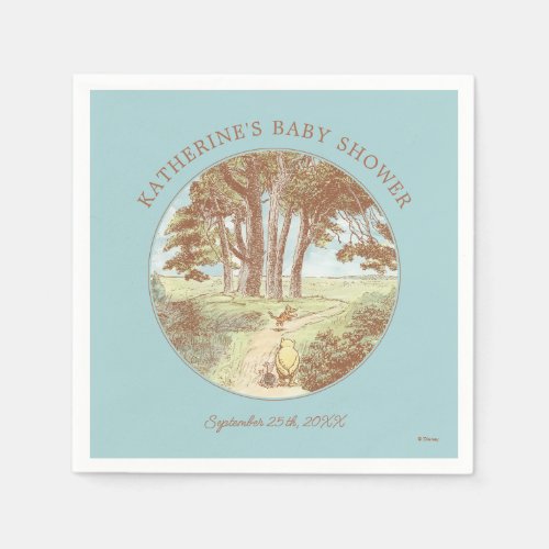 Classic Winnie the Pooh 100 Acre Wood Baby Shower Napkins