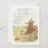Classic Winnie the Pooh 100 Acre Wood Birthday Invitation (Front)
