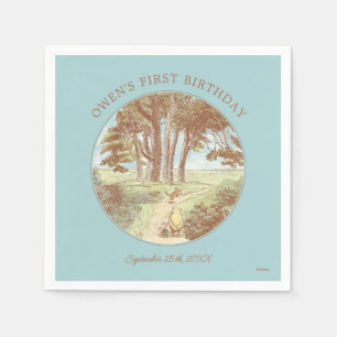 Classic Winnie the Pooh 100 Acre Wood Birthday Napkins