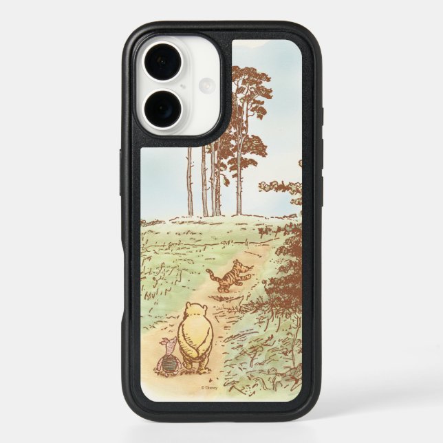 Classic Winnie the Pooh 100 Acre Wood  Otterbox iPhone Case (Back)