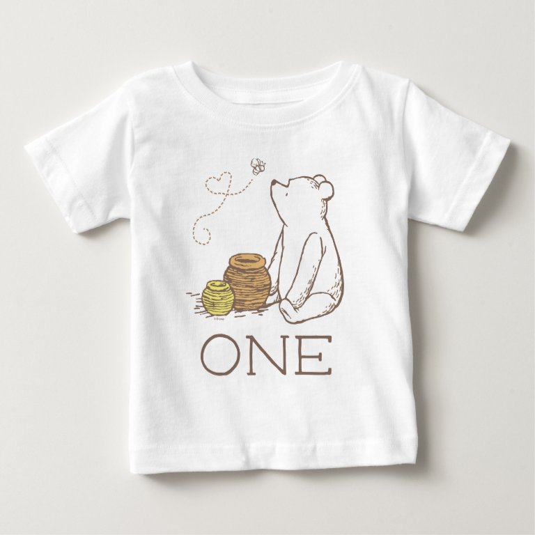 Classic Winnie the Pooh | 1st Birthday - One Baby T-Shirt