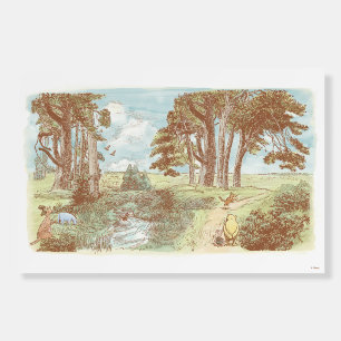 Classic Winnie the Pooh and Pals Watercolor Scene Foam Board