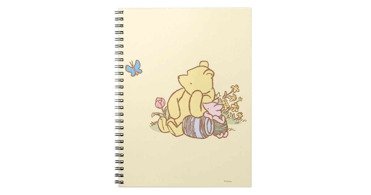 Classic Winnie the Pooh and Piglet 1 Notebook | Zazzle