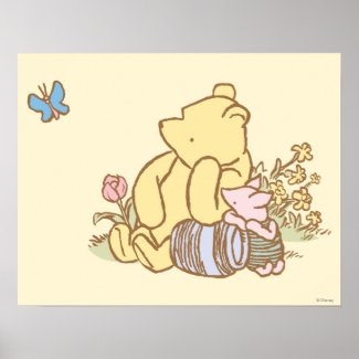 Classic Winnie the Pooh and Piglet 1 Poster
