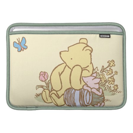 Classic Winnie The Pooh And Piglet 1 Sleeve For Macbook Air