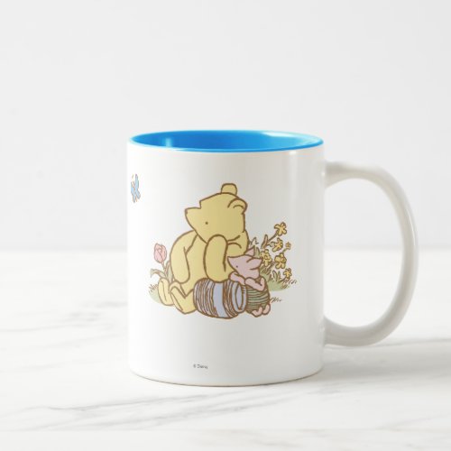 Classic Winnie the Pooh and Piglet 1 Two_Tone Coffee Mug