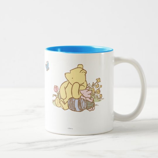 Classic Winnie the Pooh and Piglet 1 Two-Tone Coffee Mug | Zazzle.com