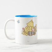 Classic Winnie the Pooh and Piglet 1 Two-Tone Coffee Mug (Left)