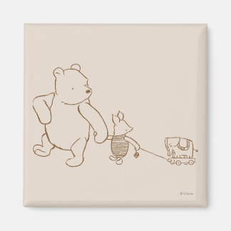 Classic Winnie the Pooh and Piglet 2 Magnet