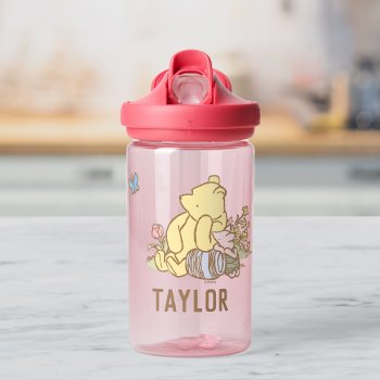 Classic Winnie The Pooh And Piglet | Add Your Name Water Bottle by winniethepooh at Zazzle
