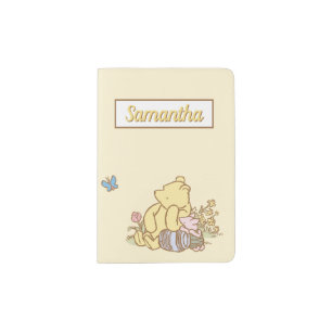 Classic Winnie the Pooh and Piglet - Name Passport Holder