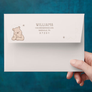 Classic Winnie the Pooh Baby Shower Envelope