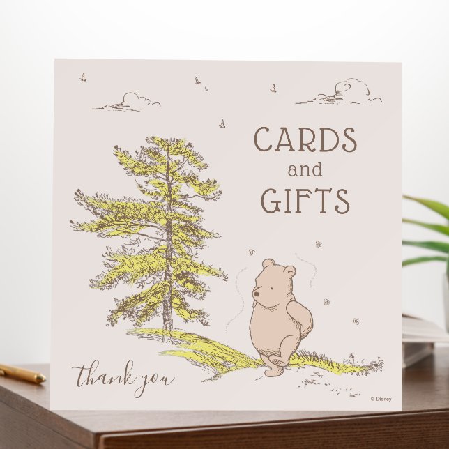 Classic Winnie the Pooh Baby Shower Gifts & Cards Foam Board (In Situ (Office))