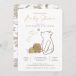 Classic Winnie the Pooh Baby Shower Invitation<br><div class="desc">Invite all your family and friends to your Baby Shower with these classic Winnie the Pooh Baby Shower invitations. Personalize by adding all your shower details!</div>