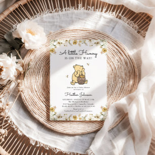 Classic Winnie-the-Pooh Baby Shower Invitation