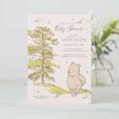 Classic Winnie the Pooh | Baby Shower Invitation (Standing Front)