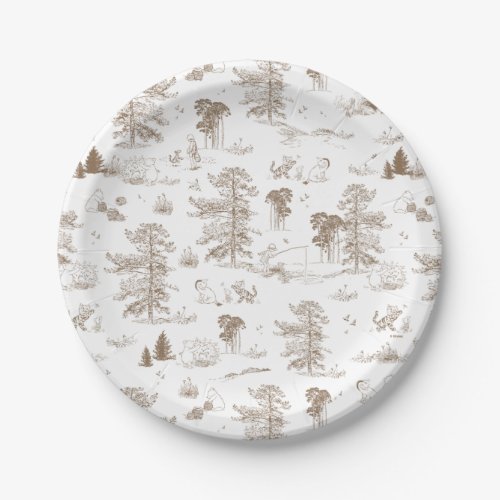 Classic Winnie the Pooh Baby Shower  Paper Plates