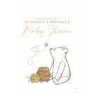 Classic Winnie the Pooh Baby Shower Welcome Sign