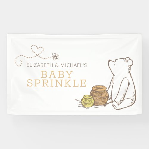 Classic Winnie the Pooh Baby Sprinkle Banner