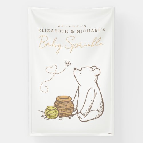 Classic Winnie the Pooh Baby Sprinkle Welcome Sign