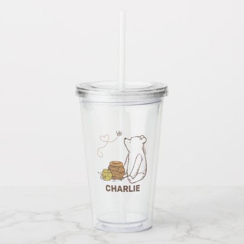 Classic Winnie the Pooh Birthday Party Favor Acrylic Tumbler