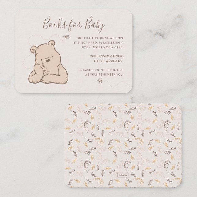 Classic Winnie the Pooh Books for Baby Insert Card (Front/Back)