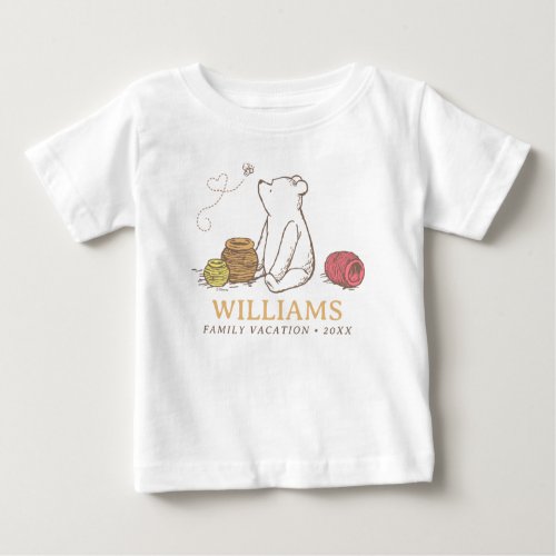 Classic Winnie the Pooh  Family Vacation Baby T_Shirt