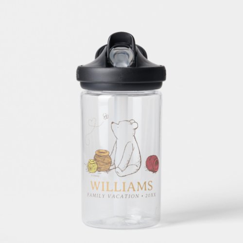 Classic Winnie the Pooh  Family Vacation Water Bottle
