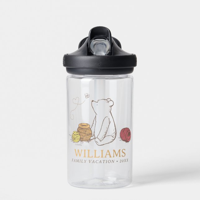 Classic Winnie the Pooh | Family Vacation Water Bottle (Front)