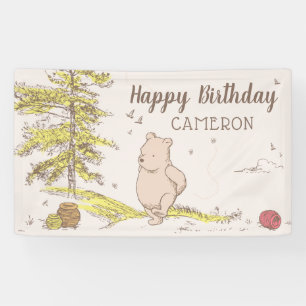 Classic Winnie the Pooh   First Birthday Banner