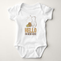 Classic Winnie the Pooh | Hello I'm New Here Baby Bodysuit