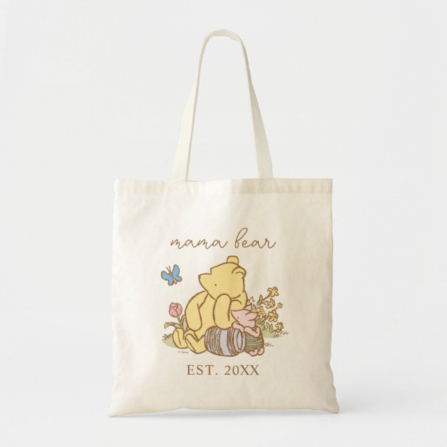 Classic Winnie the Pooh | Mama Bear - New Mom Tote Bag (Front)