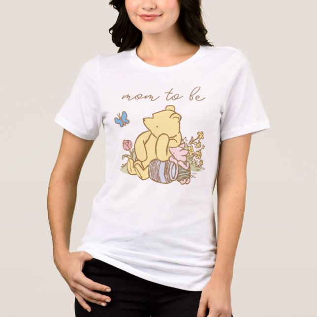 Classic Winnie the Pooh | Mama Bear - New Mom Tri-Blend Shirt (Front)