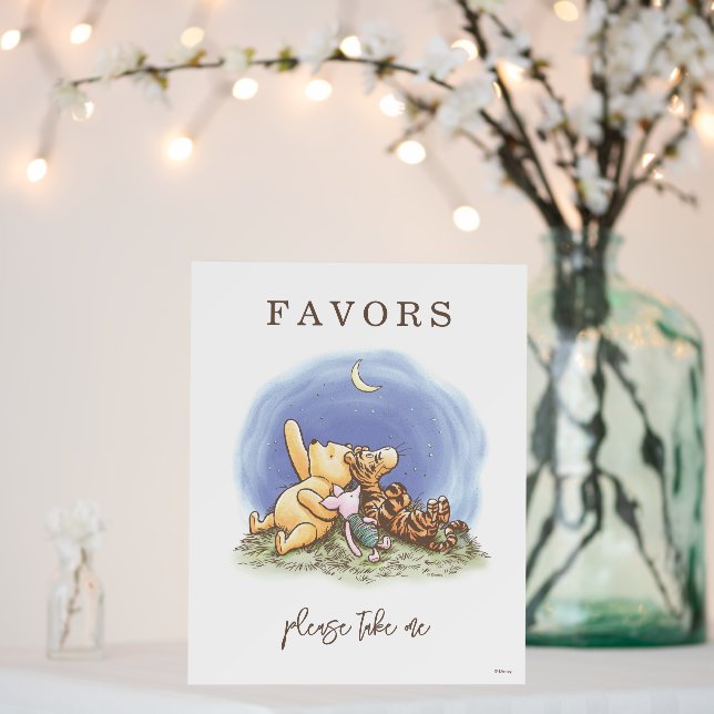 Classic Winnie The Pooh Over the Moon Baby Shower Foam Board (In Situ (Wedding))