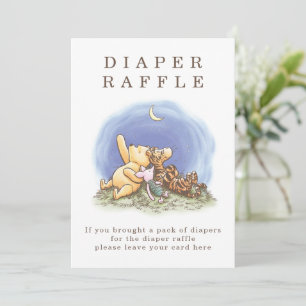 Classic Winnie The Pooh Over the Moon Baby Shower  Invitation