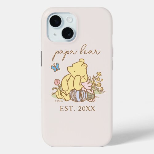 Classic Winnie the Pooh  Papa Bear _ New Dad iPhone 15 Case