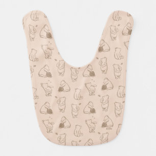 Classic Winnie the Pooh Pattern Baby Bib